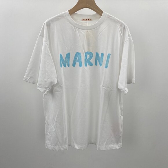 Marni Short-Sleeved Lettering T-Shirt - Picture 1 of 6